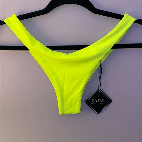 COPY - High Cut Neon Yellow Bikini Set - Picture 2 of 3